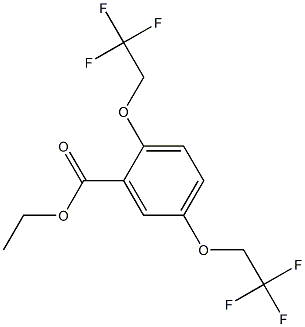 ETHYL 2,5-BIS(2,2,2-TRIFLUOROETHOXY)BENZOATE Struktur