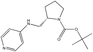 (S)-1-BOC-2-[(PYRIDIN-4-YLAMINO)-METHYL]-PYRROLIDINE Struktur