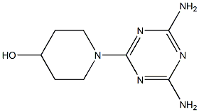 1-(4,6-DIAMINO-1,3,5-TRIAZIN-2-YL)PIPERIDIN-4-OL Struktur