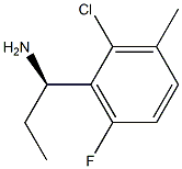 (1R)-1-(2-CHLORO-6-FLUORO-3-METHYLPHENYL)PROPYLAMINE Struktur