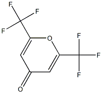 2,6-BIS(TRIFLUOROMETHYL)PYRAN-4-ONE Struktur