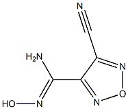 4-CYANO-N'-HYDROXY-1,2,5-OXADIAZOLE-3-CARBOXIMIDAMIDE Struktur