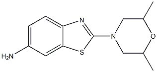 2-(2,6-DIMETHYLMORPHOLIN-4-YL)-1,3-BENZOTHIAZOL-6-AMINE Struktur