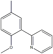 2-(2-METHOXY-5-METHYLPHENYL)PYRIDINE Struktur