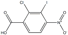 2-CHLORO-3-IODO-4-NITRO-BENZOIC ACID Struktur