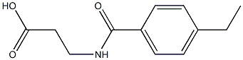 3-[(4-ETHYLBENZOYL)AMINO]PROPANOIC ACID Struktur