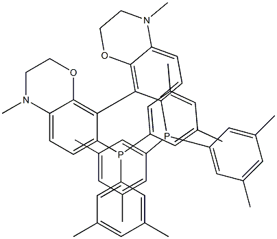 (S)-7,7'-BIS[BIS(3,5-DIMETHYLPHENYL)PHOSPHINO]-3,3',4,4'-TETRAHYDRO-4,4'-DIMETHYL-8,8'-BI(2H-1,4-BENZOXAZINE) Struktur