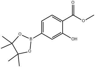 3-HYDROXY-4-METHOXYCARBONYLPHENYLBORONIC ACID, PINACOL ESTER Struktur