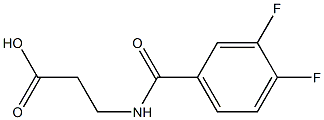 3-[(3,4-DIFLUOROBENZOYL)AMINO]PROPANOIC ACID Struktur