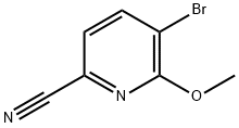 5-BROMO-6-METHOXYPYRIDINE-2-CARBONITRILE Struktur