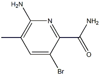 6-AMINO-3-BROMO-5-METHYLPYRIDINE-2-CARBOXAMIDE Struktur