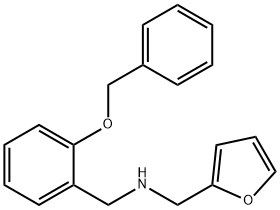 N-(2-(BENZYLOXY)BENZYL)-N-(2-FURYLMETHYL)AMINE Struktur