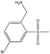 4-BROMO-2-METHANESULFONYL-BENZYLAMINE Struktur