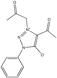 4-ACETYL-3-(2-OXOPROPYL)-1-PHENYL-1H-1,2,3-TRIAZOL-3-IUM-5-OLATE Struktur