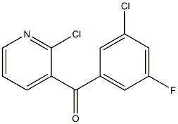 2-CHLORO-3-(3-CHLORO-5-FLUOROBENZOYL)PYRIDINE Struktur