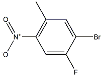 1-BROMO-2-FLUORO-5-METHYL-4-NITRO-BENZENE Struktur