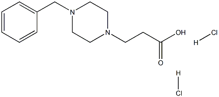 (4-BENZYLPIPERAZIN-1-YL)PROPIONIC ACID DIHYDROCHLORIDE Struktur