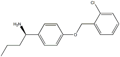 (1R)-1-(4-[(2-CHLOROPHENYL)METHOXY]PHENYL)BUTYLAMINE Struktur