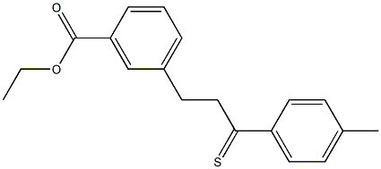 3-(3-CARBOETHOXYPHENYL)-4'-METHYLTHIOPROPIOPHENONE Struktur