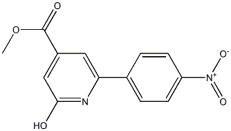 METHYL 2-HYDROXY-6-(4-NITROPHENYL)PYRIDINE-4-CARBOXYLATE Struktur