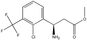 METHYL (3R)-3-AMINO-3-[2-CHLORO-3-(TRIFLUOROMETHYL)PHENYL]PROPANOATE Struktur