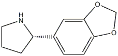 (S)-2-(BENZO[D][1,3]DIOXOL-5-YL)PYRROLIDINE Struktur