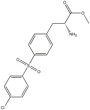 METHYL (2R)-2-AMINO-3-(4-[(4-CHLOROPHENYL)SULFONYL]PHENYL)PROPANOATE Struktur