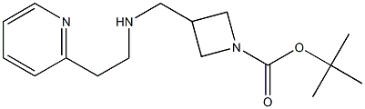 1-BOC-3-([(PYRIDIN-2-YLETHYL)-AMINO]-METHYL)-AZETIDINE Struktur