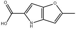 2-METHYL-4H-FURO[3,2-B]PYRROLE-5-CARBOXYLIC ACID Struktur