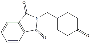 2-(4-OXO-CYCLOHEXYLMETHYL)-ISOINDOLE-1,3-DIONE Struktur