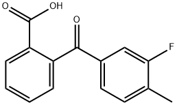 2-(3-FLUORO-4-METHYLBENZOYL)BENZOIC ACID Struktur