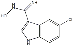 5-CHLORO-N-HYDROXY-2-METHYLINDOLE-3-CARBOXAMIDINE Struktur