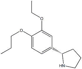 4-((2S)PYRROLIDIN-2-YL)-2-ETHOXY-1-PROPOXYBENZENE Struktur