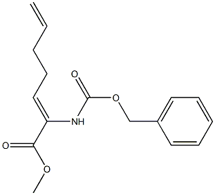 2-CBZ-AMINO-HEPTA-2,6-DIENOIC ACID METHYL ESTER Struktur