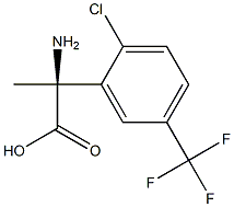 (2S)-2-AMINO-2-[2-CHLORO-5-(TRIFLUOROMETHYL)PHENYL]PROPANOIC ACID Struktur