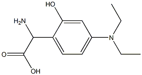 AMINO-(2-HYDROXY-4-DIETHYLAMINO-PHENYL)-ACETIC ACID Struktur