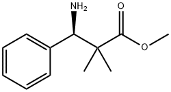 METHYL (3R)-3-AMINO-2,2-DIMETHYL-3-PHENYLPROPANOATE Struktur