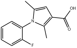 1-(2-FLUOROPHENYL)-2,5-DIMETHYL-1H-PYRROLE-3-CARBOXYLIC ACID Struktur