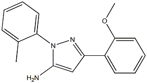 3-(2-METHOXYPHENYL)-1-(2-METHYLPHENYL)-1H-PYRAZOL-5-AMINE Struktur