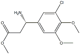 METHYL (3S)-3-AMINO-3-(3-CHLORO-4,5-DIMETHOXYPHENYL)PROPANOATE Struktur