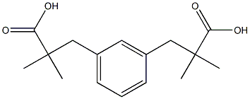 ALPHA,ALPHA,ALPHA',ALPHA'-TETRAMETHYL-1,3-BENZENEDIPROPIONIC ACID Struktur