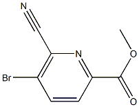 METHYL 5-BROMO-6-CYANOPYRIDINE-2-CARBOXYLATE Struktur