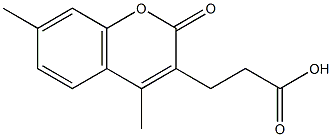 3-(4,7-DIMETHYL-2-OXO-2H-CHROMEN-3-YL)PROPANOIC ACID Struktur