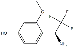 4-((1S)-1-AMINO-2,2,2-TRIFLUOROETHYL)-3-METHOXYPHENOL Struktur