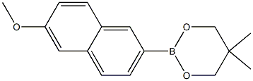 2-(6-METHOXY-2-NAPHTHYL)-5,5-DIMETHYL-1,3,2-DIOXABORINANE Struktur