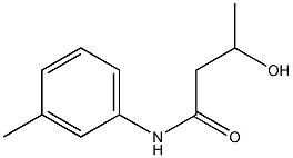 3-HYDROXY-N-(3-METHYLPHENYL)BUTANAMIDE Struktur