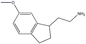 2-(6-METHOXY-2,3-DIHYDRO-1H-INDEN-1-YL)ETHANAMINE Struktur