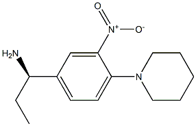 (1R)-1-(3-NITRO-4-PIPERIDYLPHENYL)PROPYLAMINE Struktur