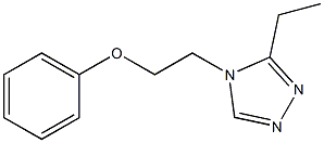 5-ETHYL-4-(2-PHENOXYETHYL)-4H-1,2,4-TRIAZOLE Struktur