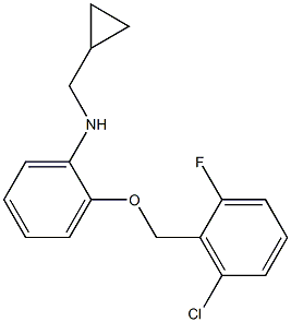 (1S)(2-[(6-CHLORO-2-FLUOROPHENYL)METHOXY]PHENYL)CYCLOPROPYLMETHYLAMINE Struktur